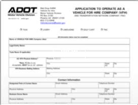 calgary vehicle for hire licensing